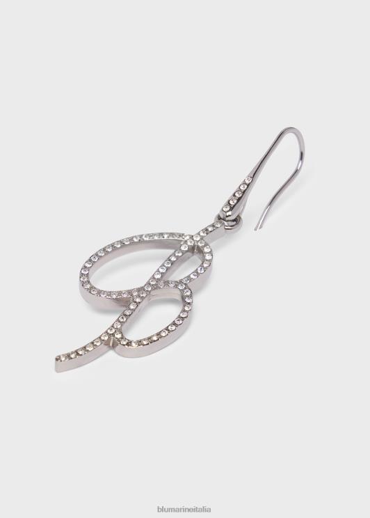 Blumarine donne orecchini monogramma b con strass Accessori 0L44T371